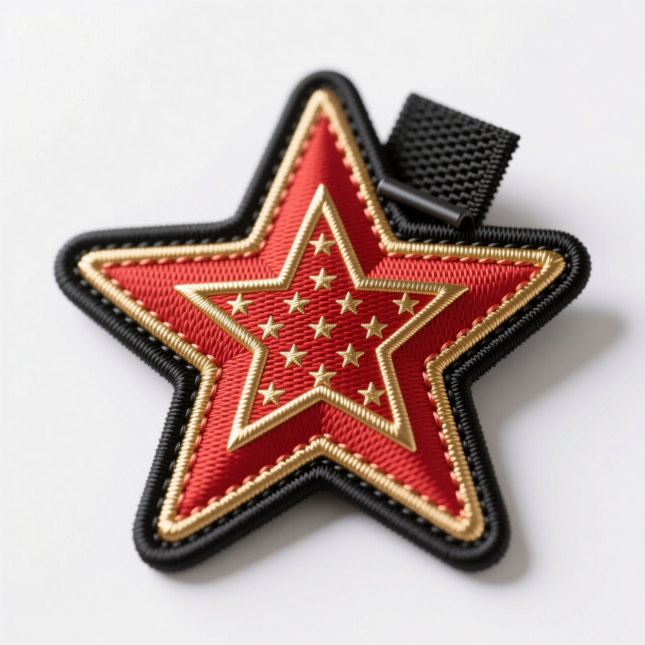 Star shaped velcro patch